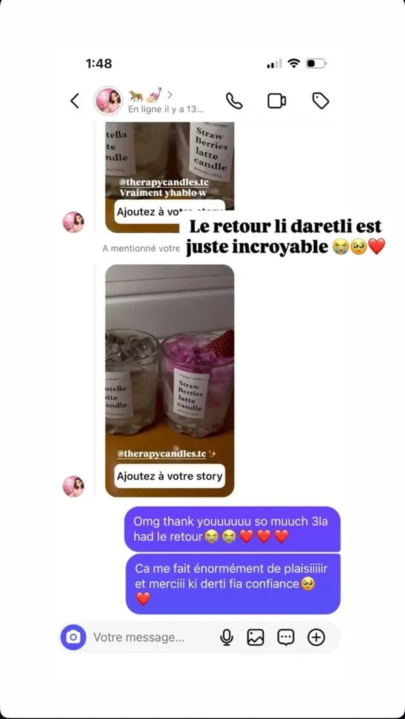 Avis client Instagram