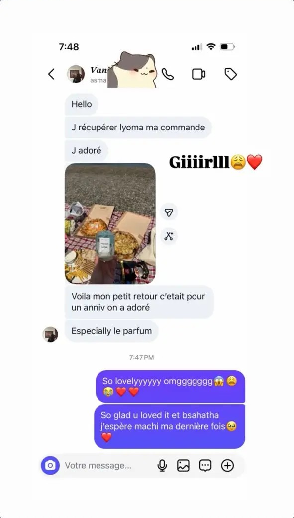 Avis client Instagram