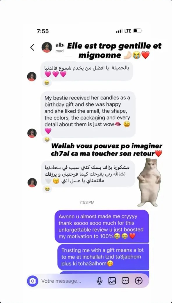Avis client Instagram