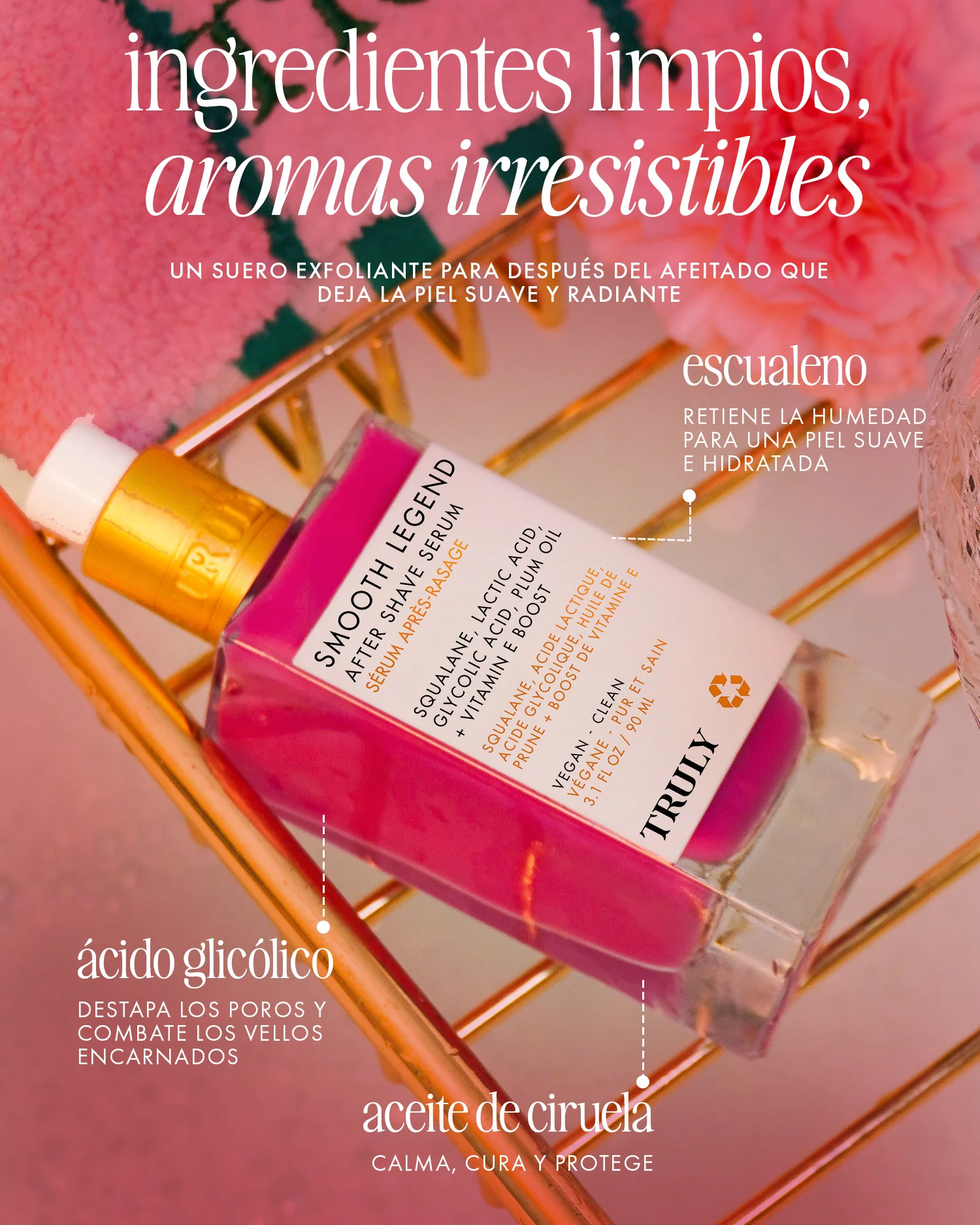 Truly Smooth legend after shave serum