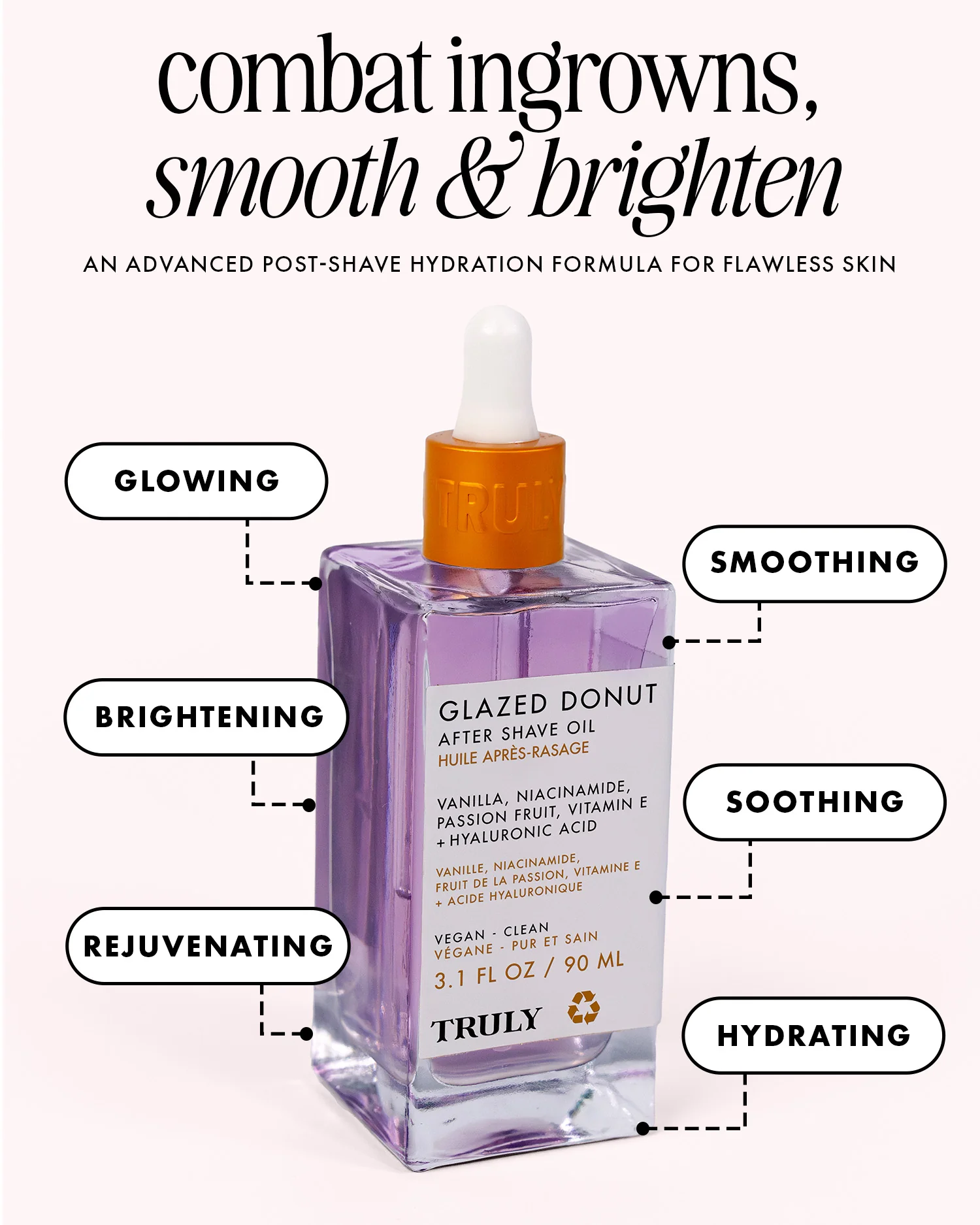 Truly glazed donut after shave oil