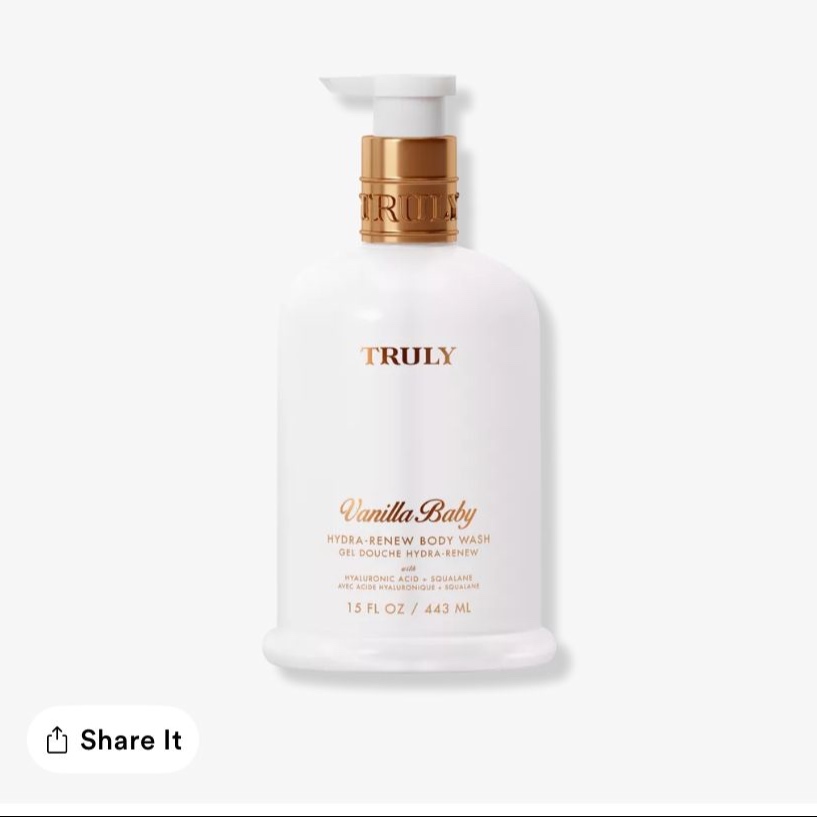Truly Vanilla baby body wash