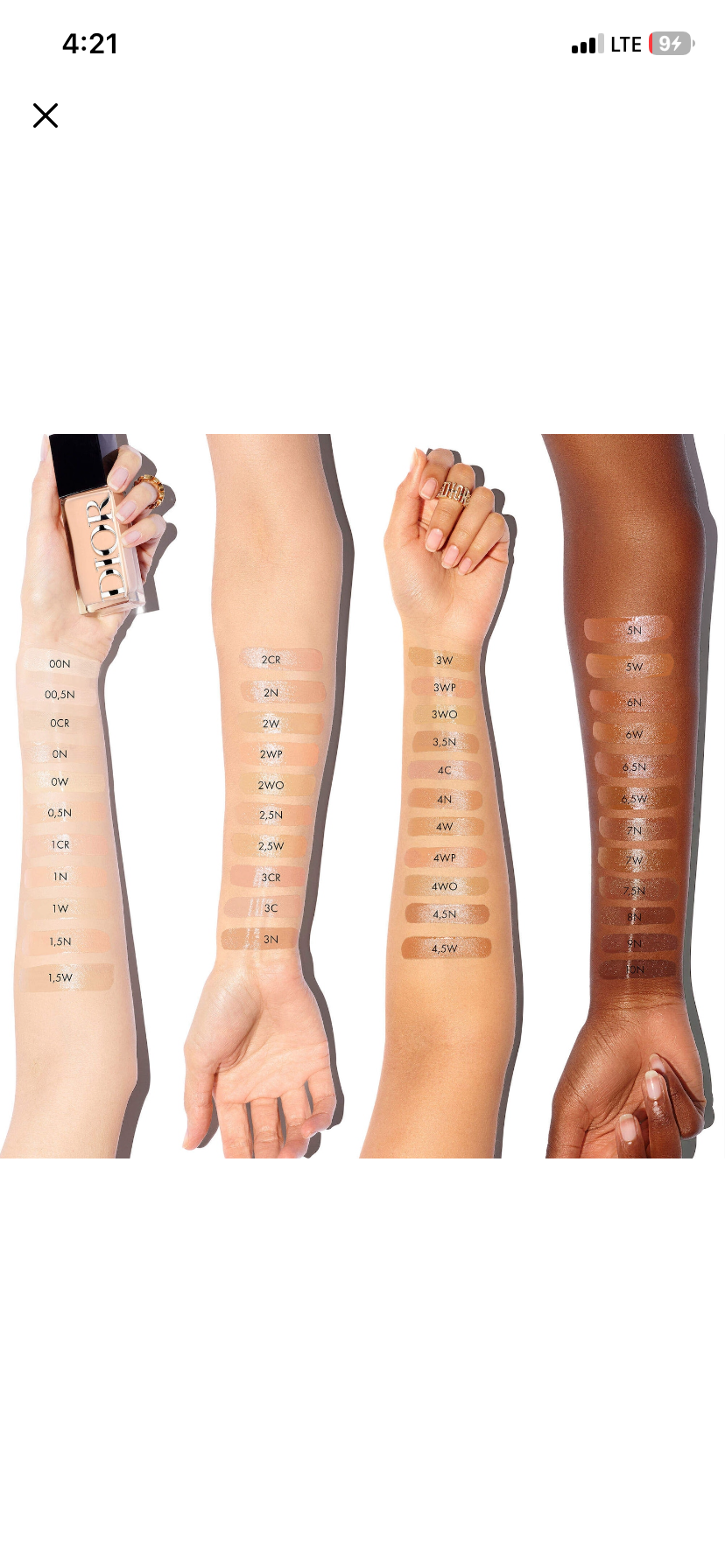 Dior skin glow liquid foundation 24hr wear