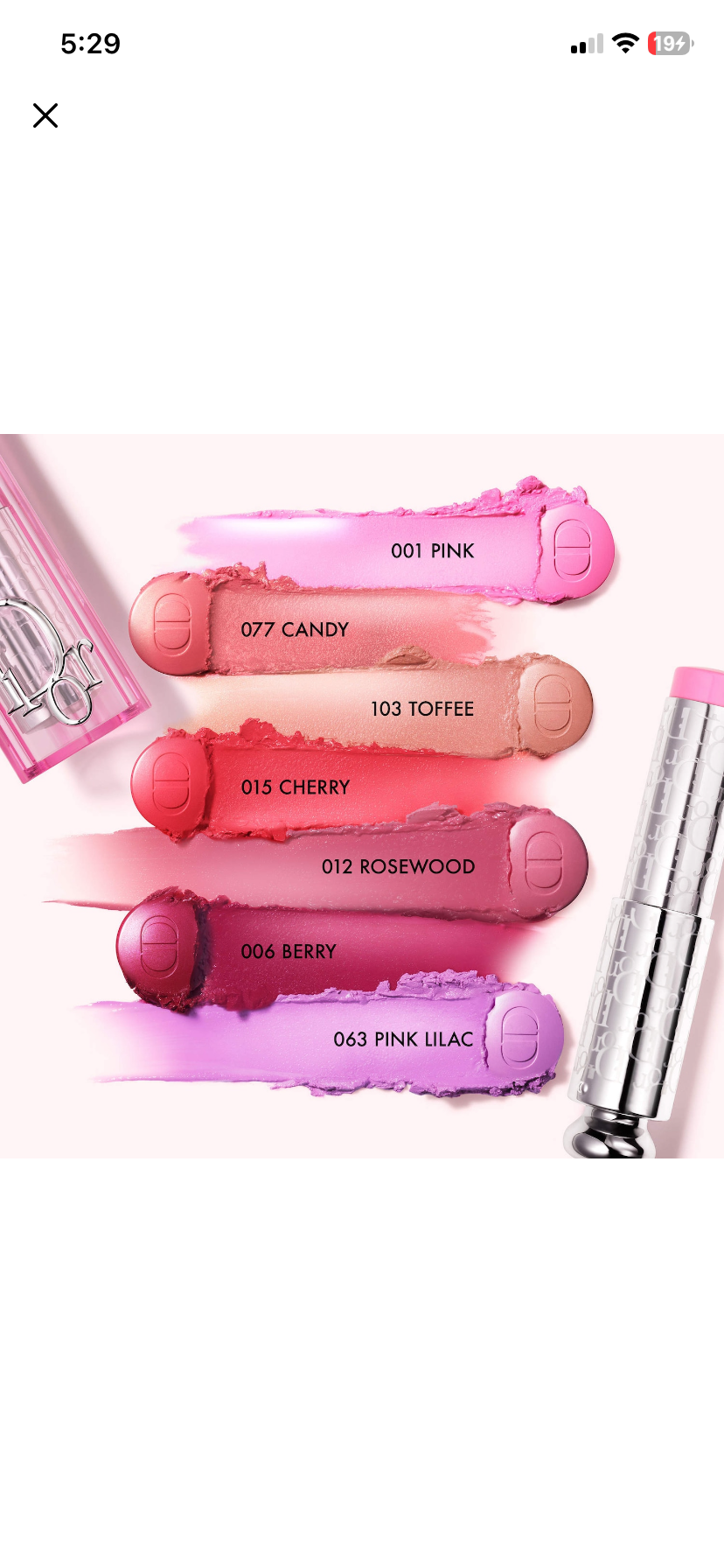 Dior rosy glow blush stick