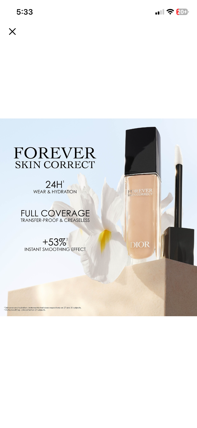 Dior Forever skin correct full-coverage concealer