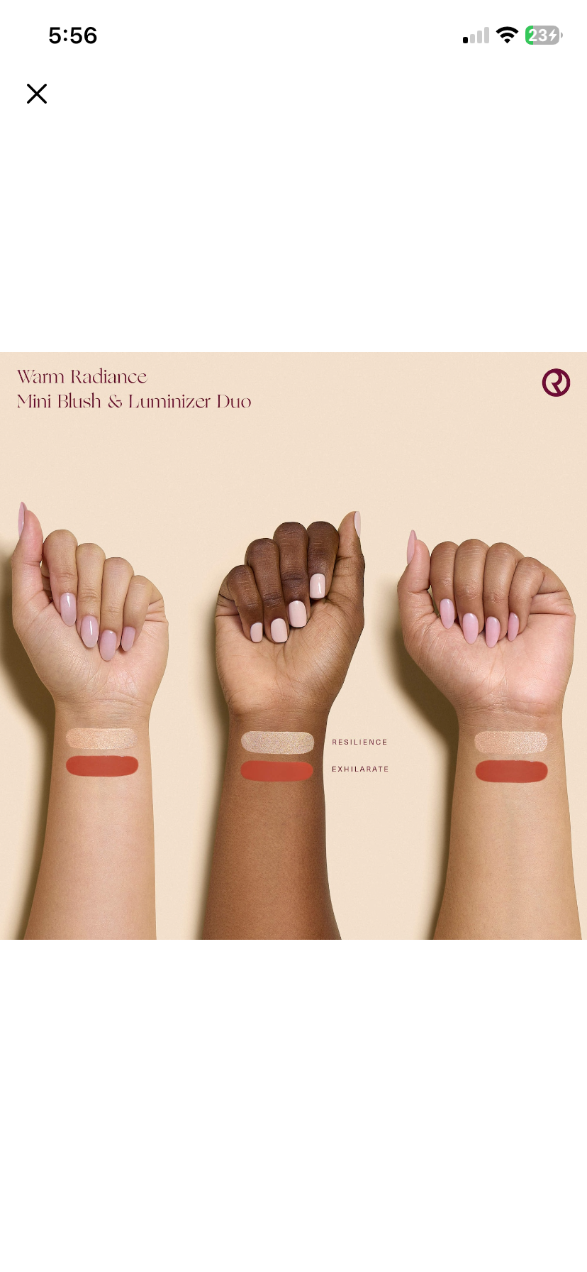 Rare beauty duo gift set -blush & iluminador