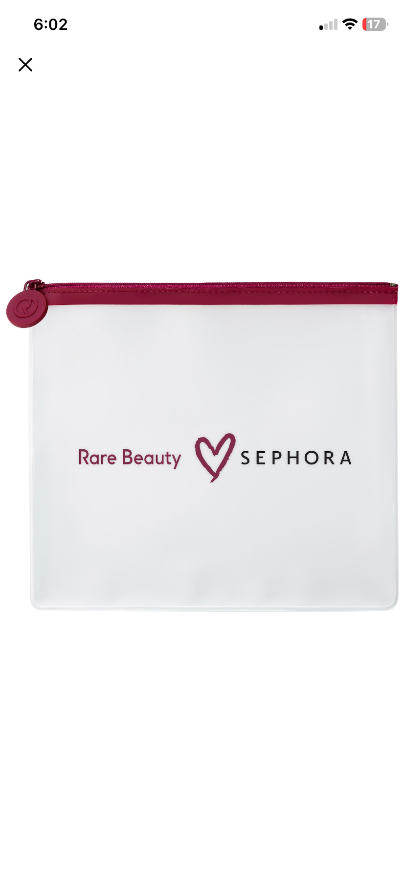 Rare beauty & Sephora cosmetiquera