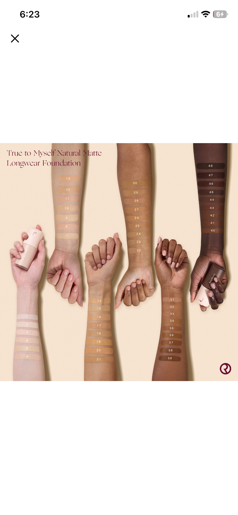Rare beauty true to myself natural foundation