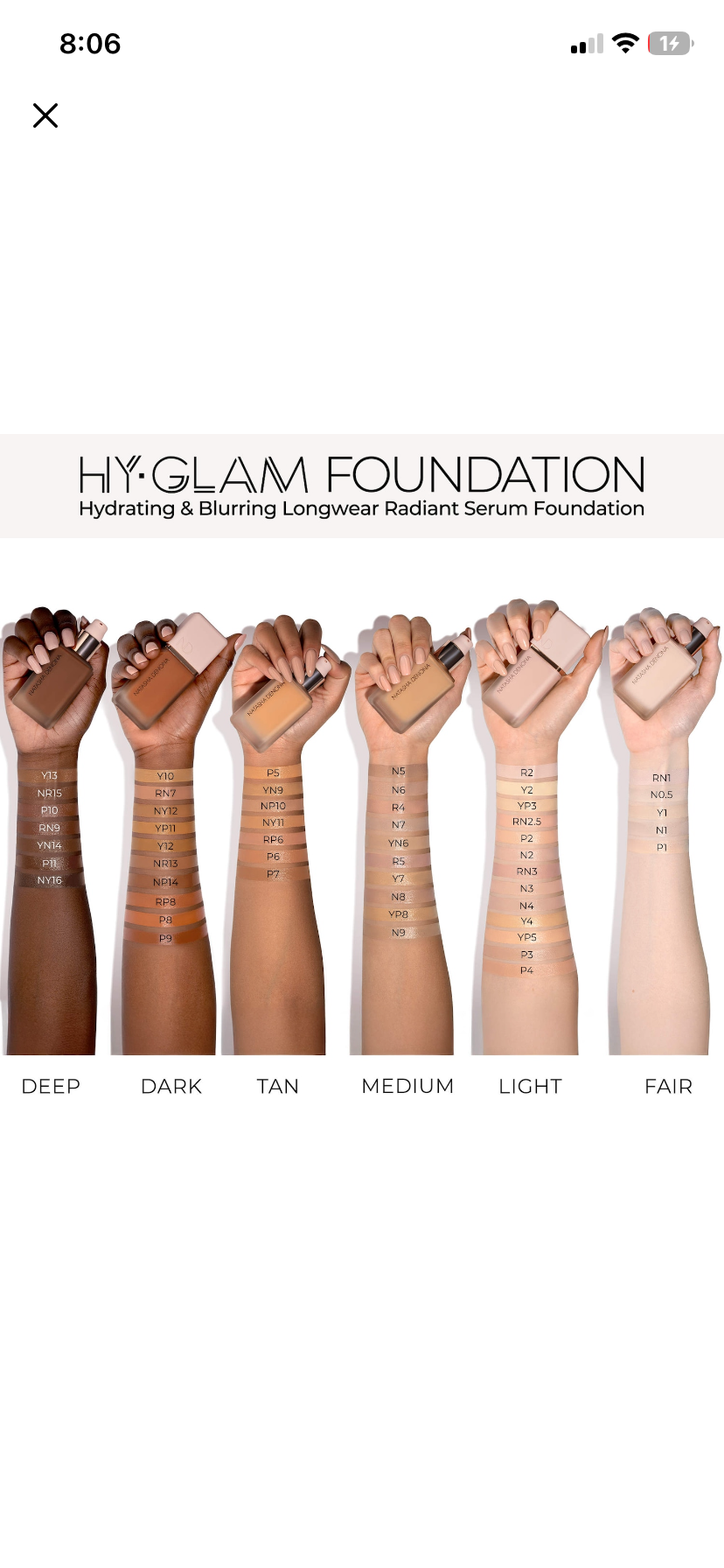 Natasha denona foundation