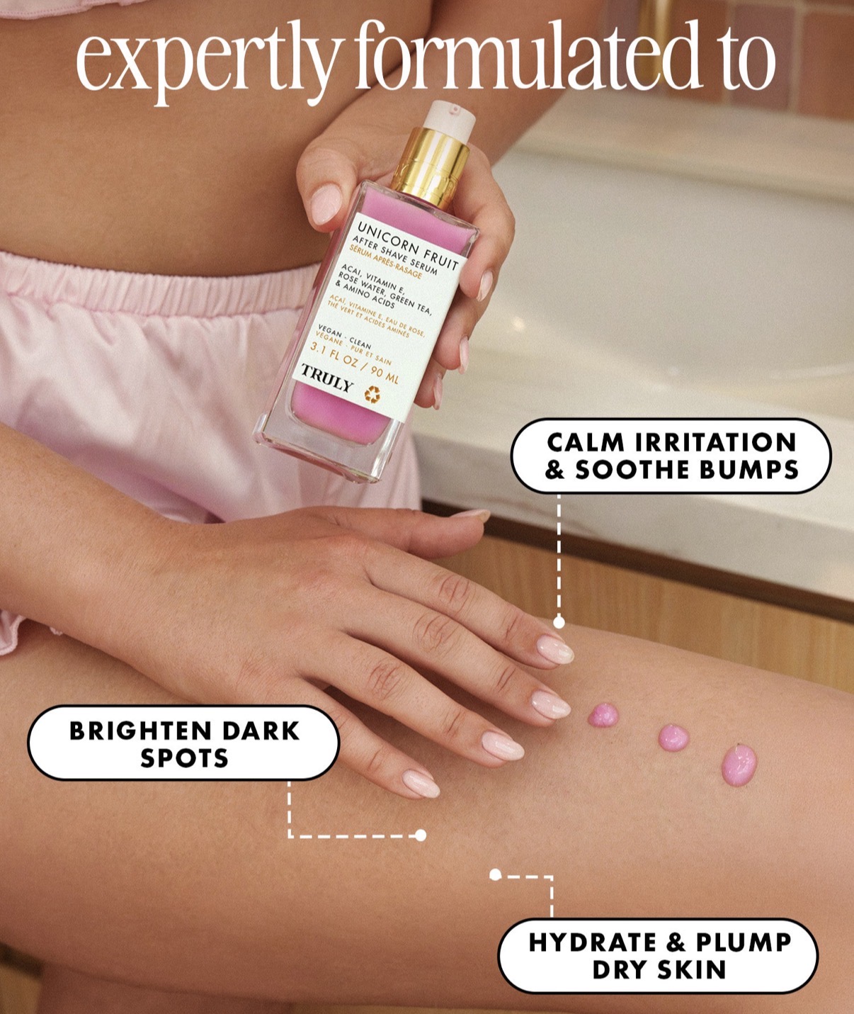 Truly unicorn fruit after shave serum