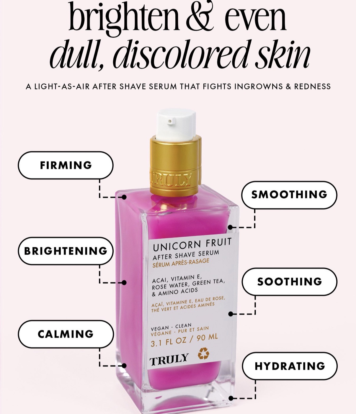Truly unicorn fruit after shave serum