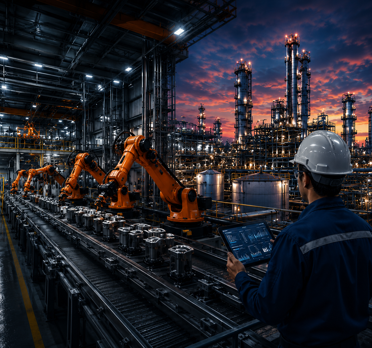 Industrial manufacturing and petrochemical environment