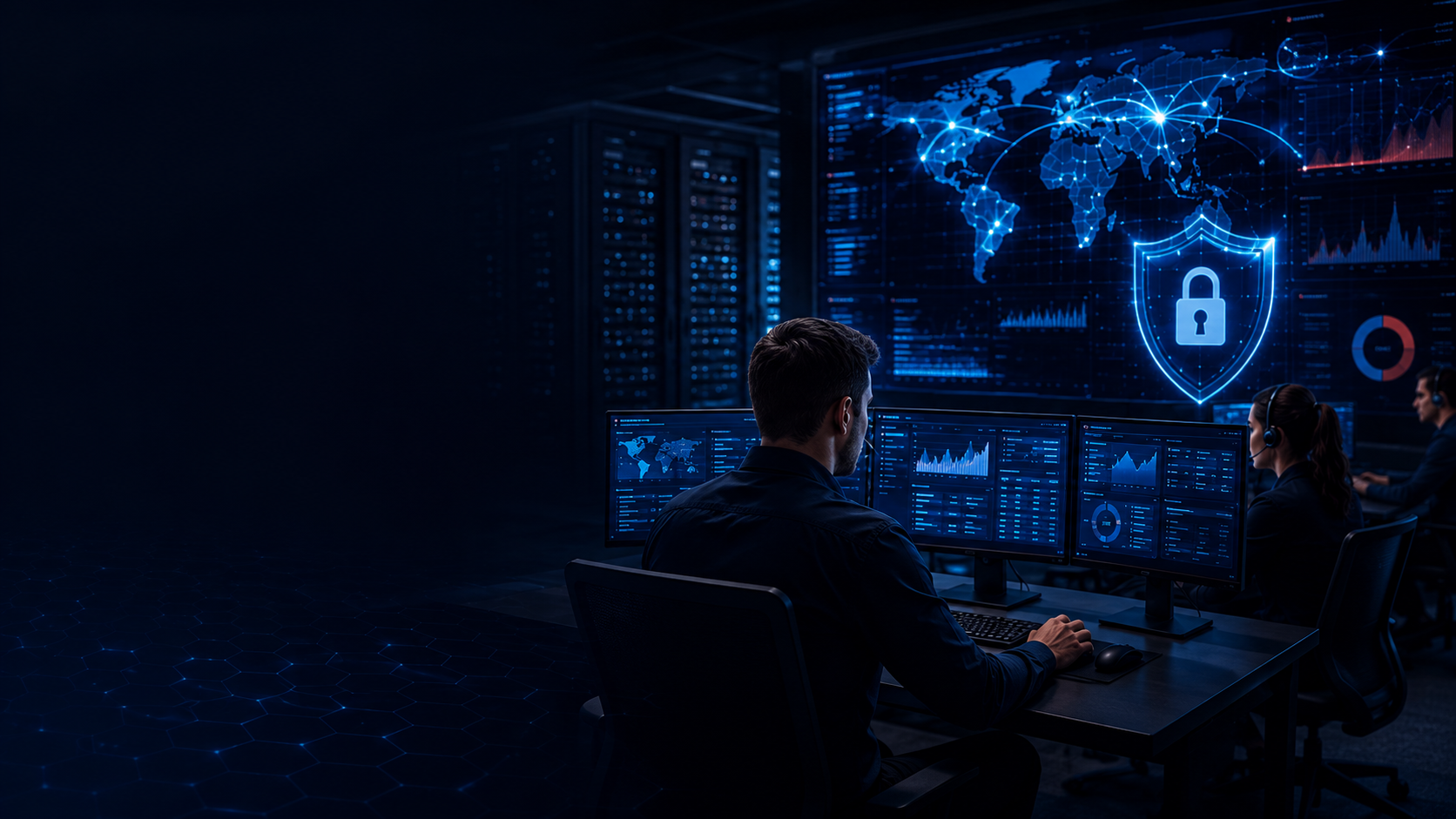 Technology operations and cybersecurity monitoring center