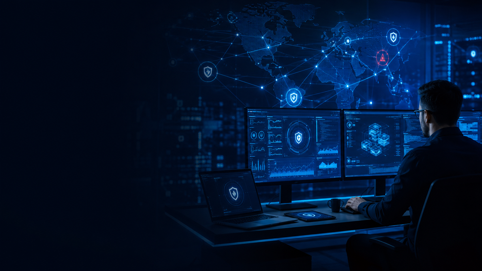 Security team monitoring agent-based network and application exposure