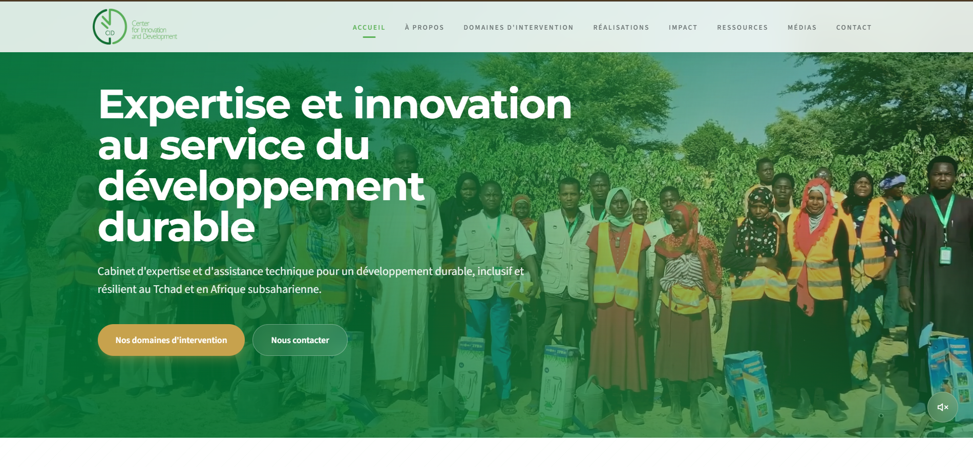 CID Consulting — L'expertise au service du développement durable — projet sites web réalisé par Sougui Web Agency