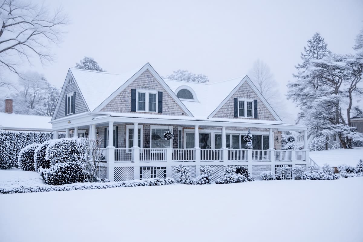 Snowy atmosphere enhanced render
