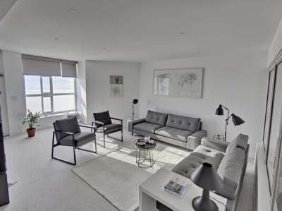 Minimalistic interior design style example