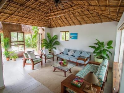 Tropical interior design style example
