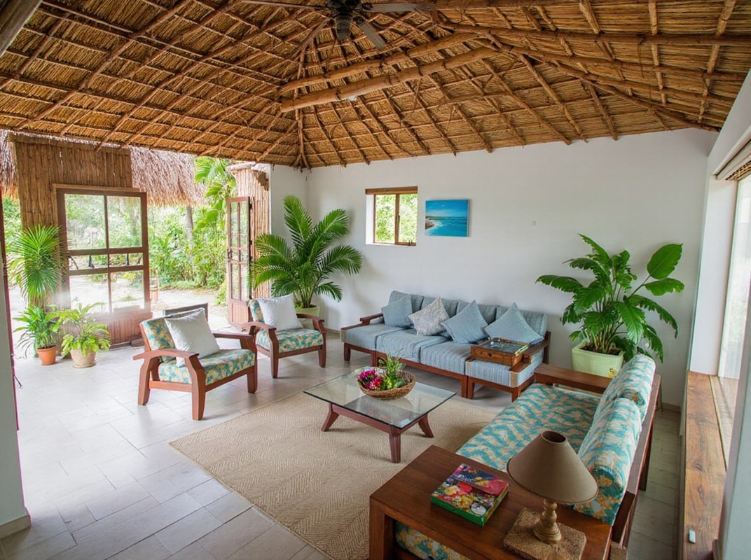 Tropical interior design style example