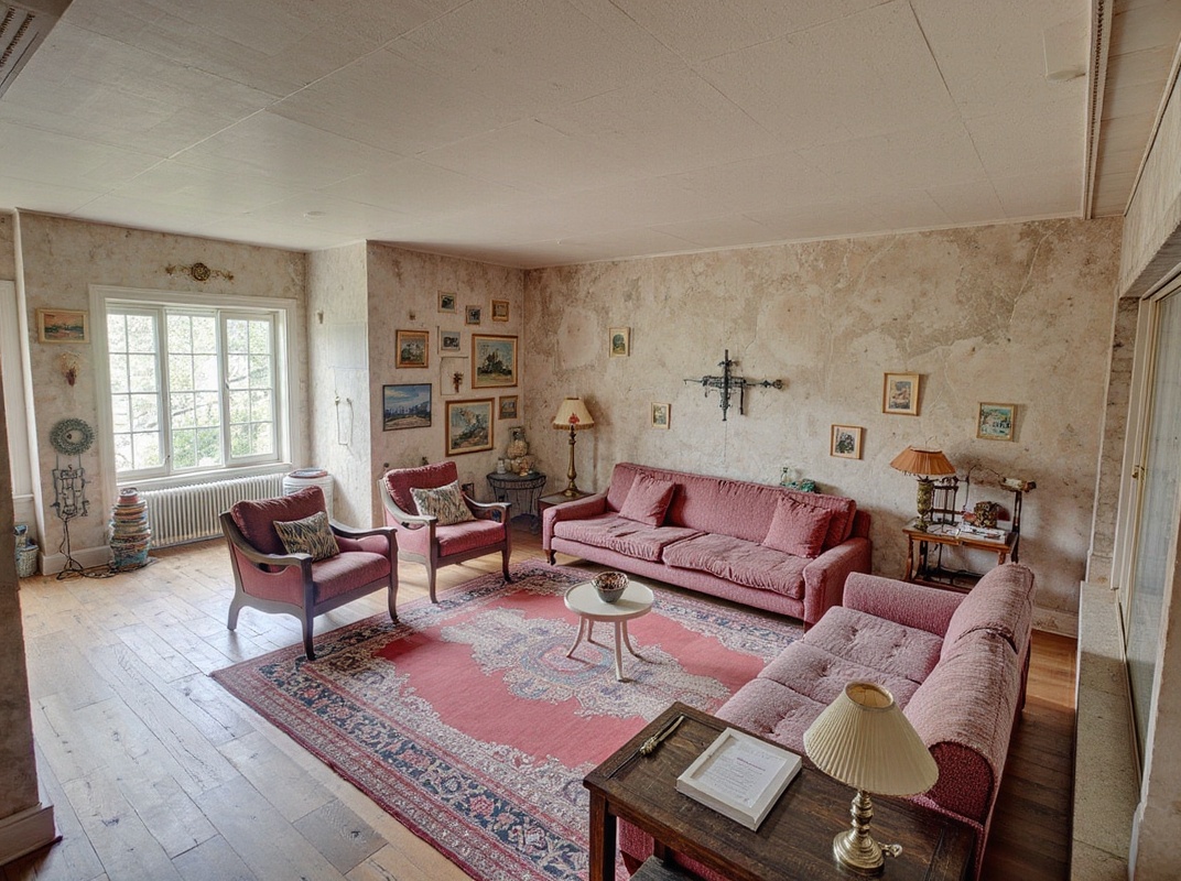 Vintage interior design style example