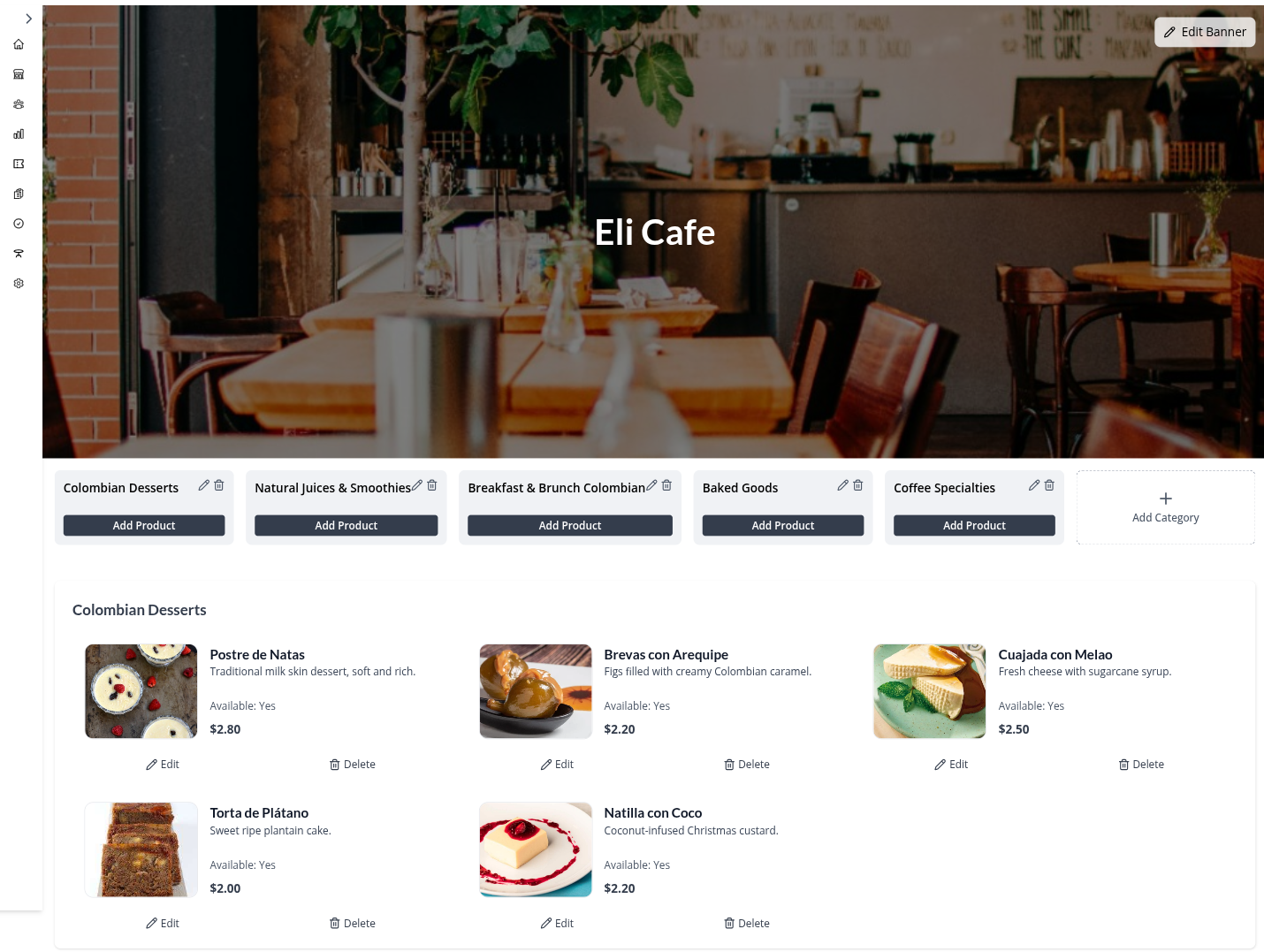Create and Manage Your Menu