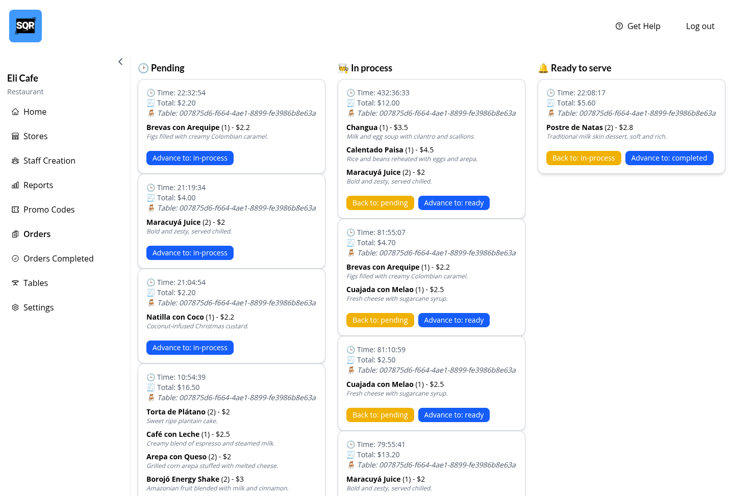 Admin and Staff Dashboards