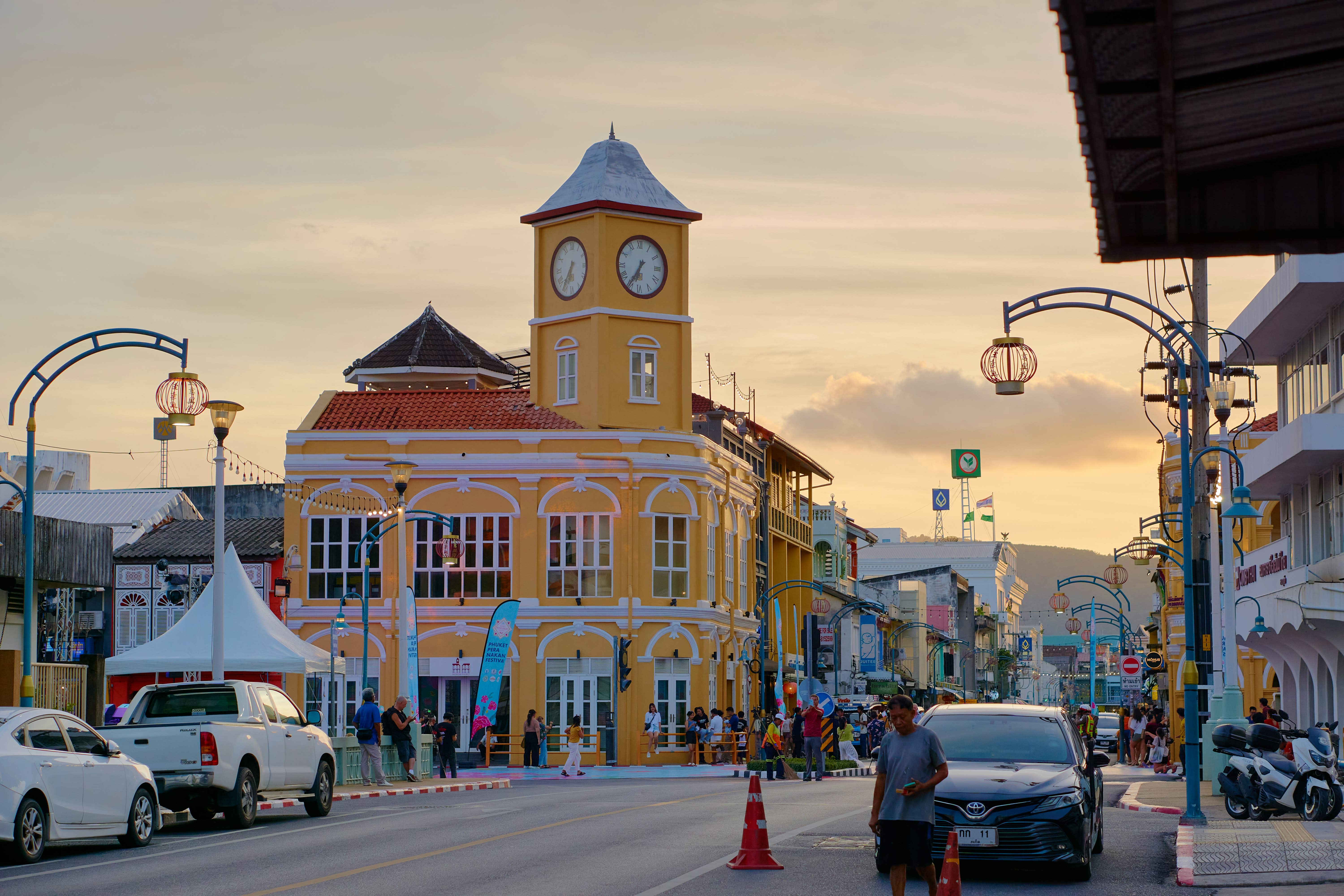 Colorful Sino-Portuguese shophouses of Phuket Old Town