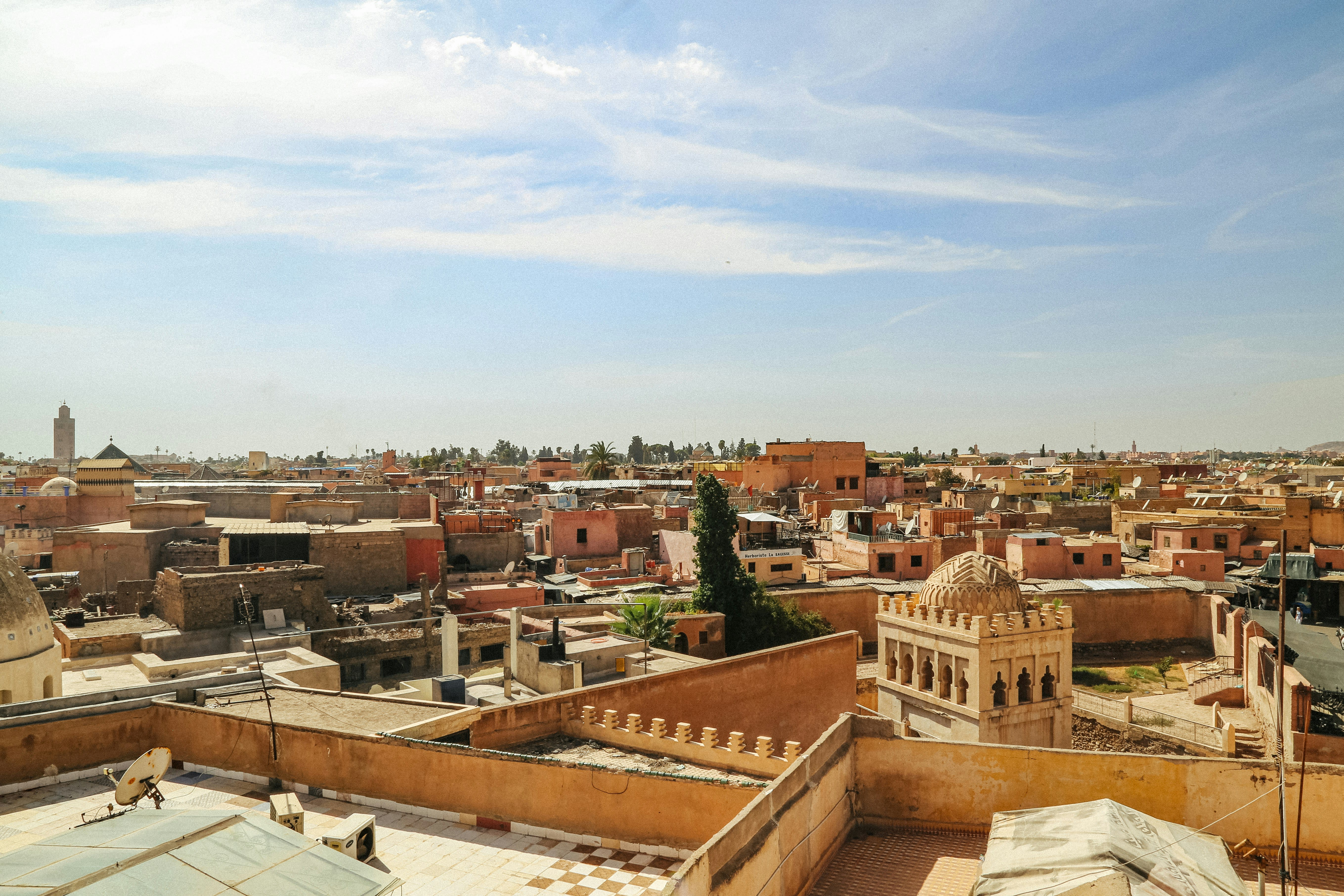 Терраса риада в медине Рабата