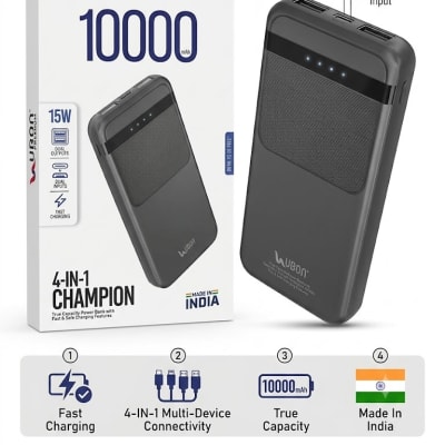 UBON Premium PB-X1004 10000mAh 15W Fast Charging Power Bank