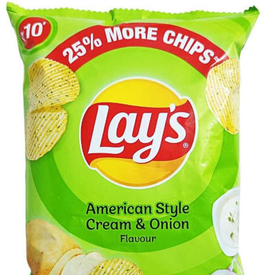 Lay’s American Style Cream & Onion Potato Chips –| 32 g