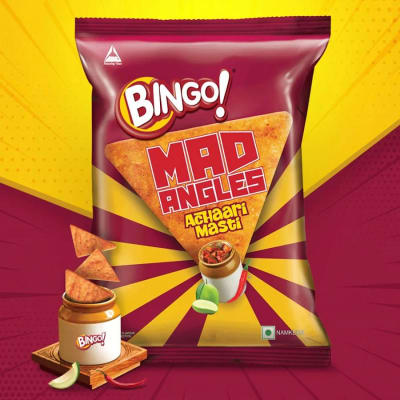 Bingo! Mad Angles Achaari Masti – Crunchy Triangle Crisps | 30g