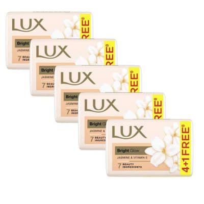 Lux Bathing Soap – Buy 4 Get 1 Free | 100 g Each | Pack of 5