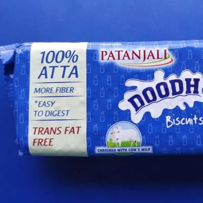 Patanjali Doodh Biscuits – 80g | 100% Atta & Milk Biscuits