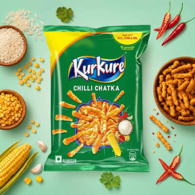 Kurkure Chilli Chatka Masala Munch Crisps – 78.9 g
