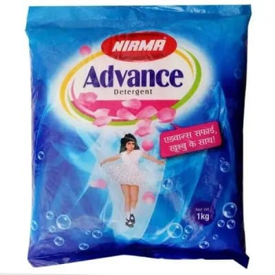 Nirma Advance Detergent Powder – 1 kg | Powerful Stain Removal & Everyday Laundry Cleaning