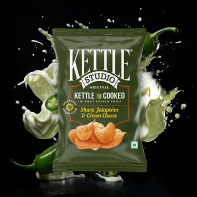 Kettle Studio Sharp Jalapenos & Cream Cheese Potato Chips