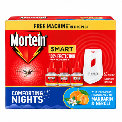 Mortein Smart Mosquito Repellent Machine + Refill, 45 ml (1 Machine + 1 Refill)