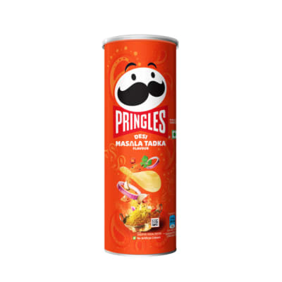 Pringles Desi Masala Tadka Potato Chips - Crispy Snack