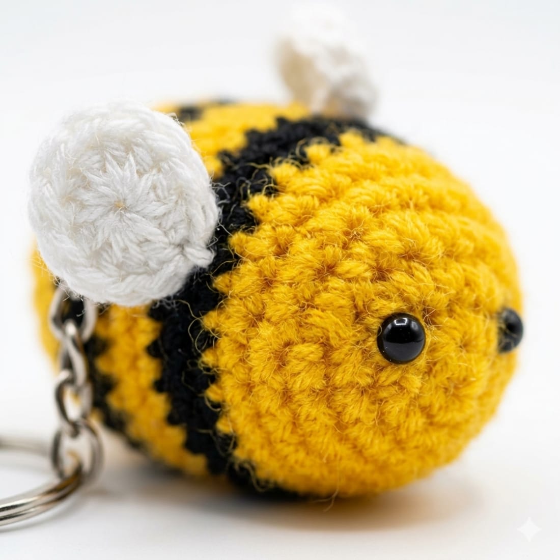Bumble Bee Crochet Keychain