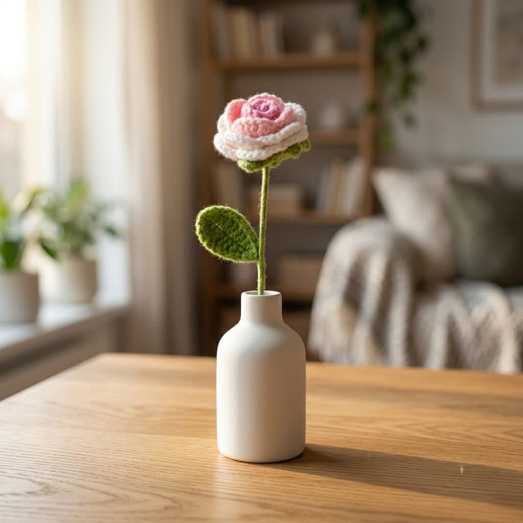 Handmade Crochet Rose
