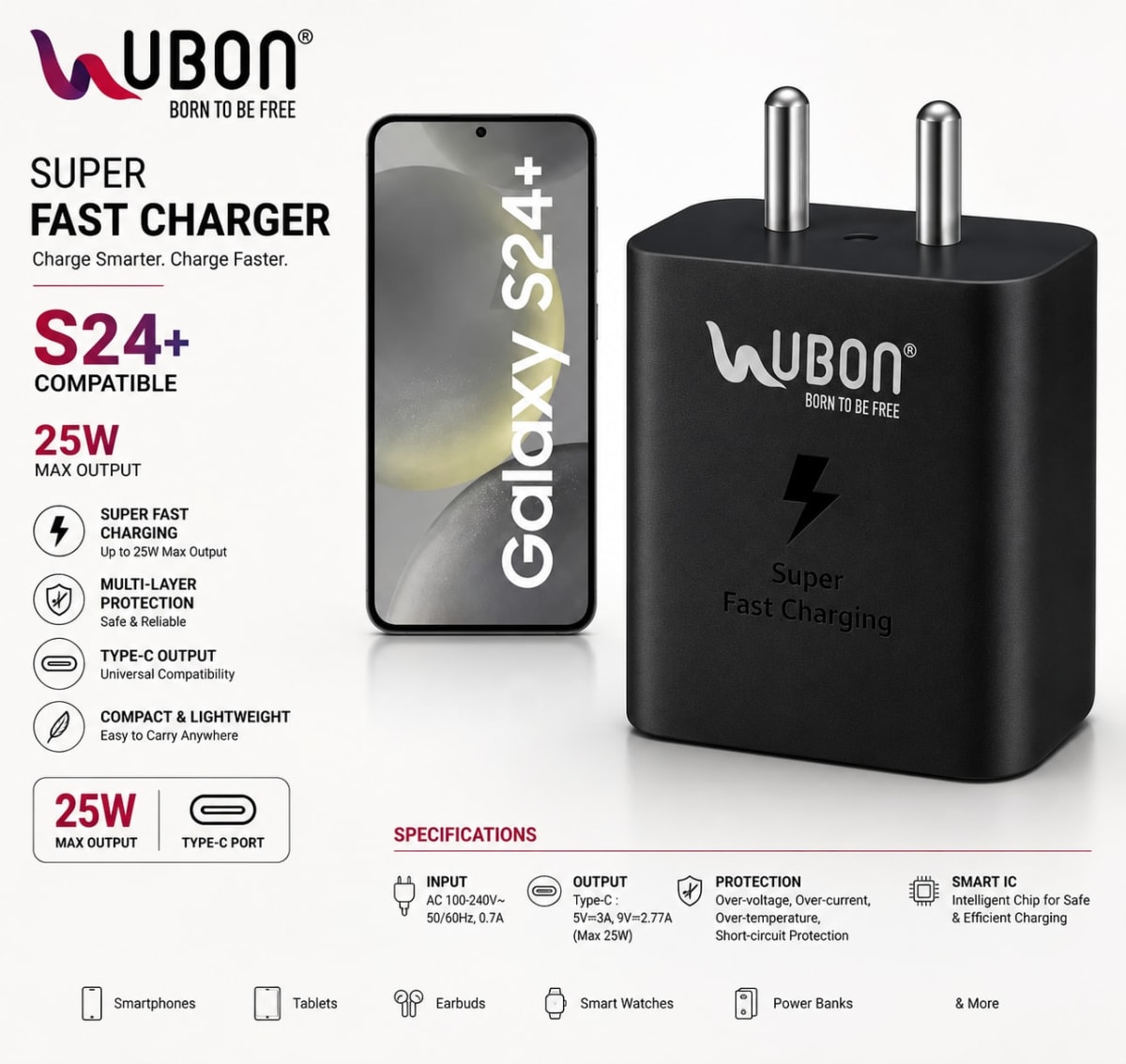 UBON 25W Super Fast Charger