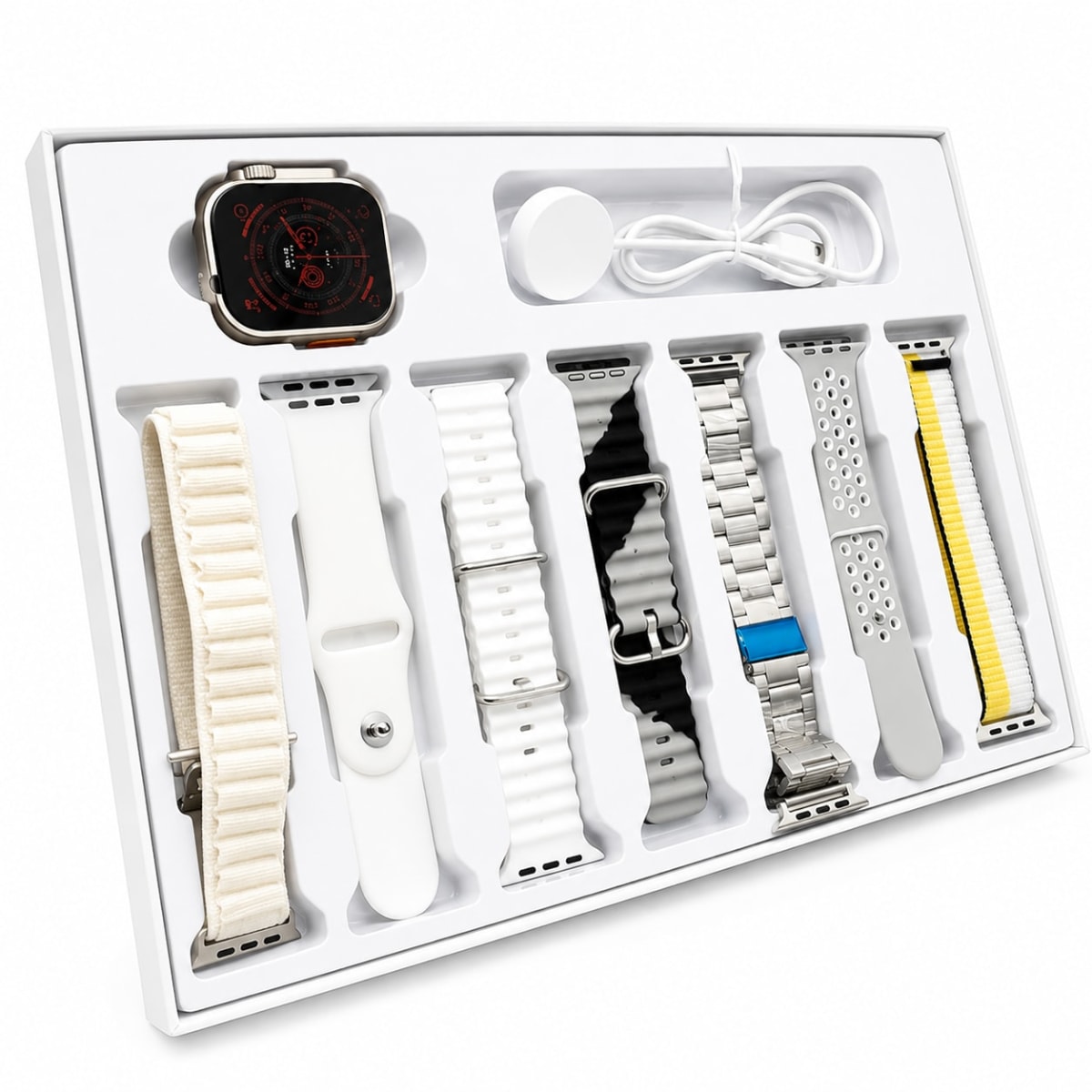 Watch Ultra 3 Max Smartwatch (Model MR-03) with 7-in-1 Interchangeable Straps