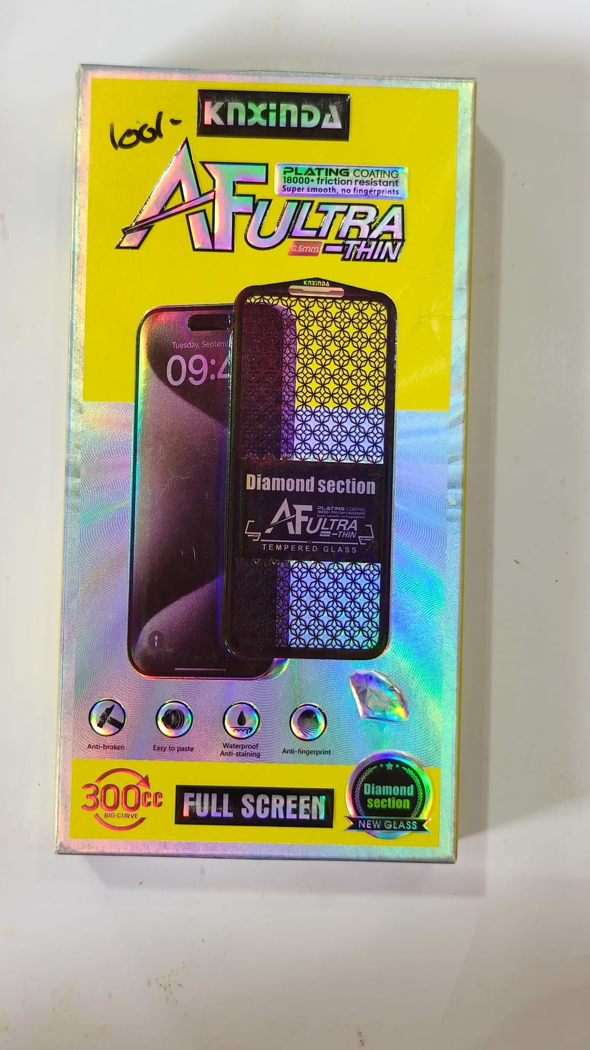 KnXinda AF Ultra-Thin Tempered Glass / Screen Protector: GLASS FOR I PHONE 16 PRO