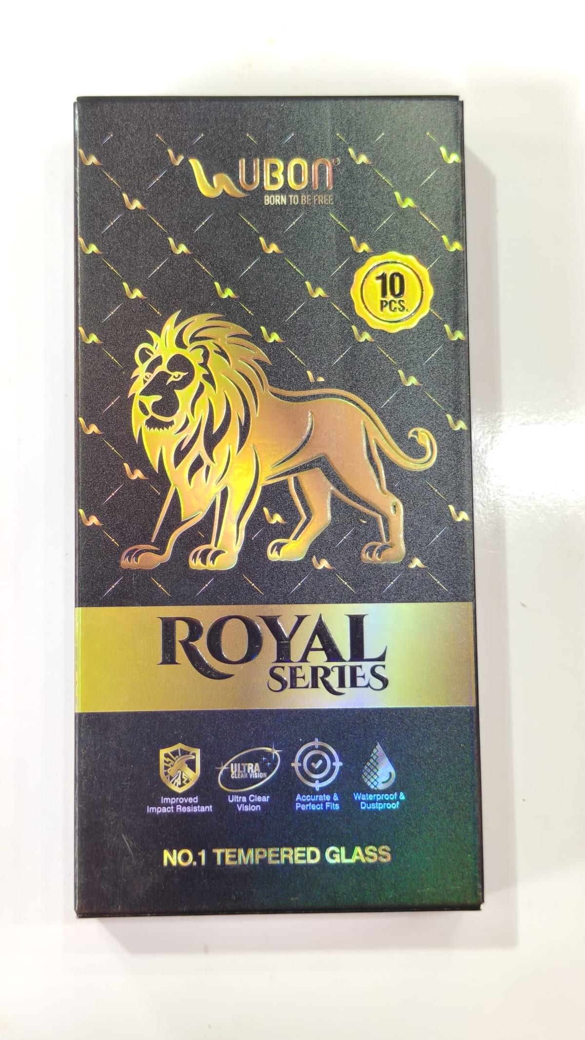 UBON Royal Series Premium Tempered Glass Guard: TEMPERED GLASS I PHONE 16 PRO