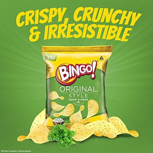 Bingo! Original Style Cream & Onion Potato Chips | 21 g