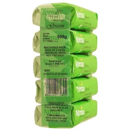 Nirma Beauty Soap – Pack of 5 | 100 g Each | Total 500 g