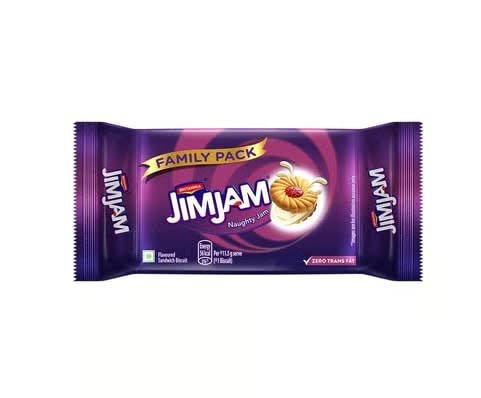 Britannia Treat Jim Jam Sandwich Crème Biscuits - 500g