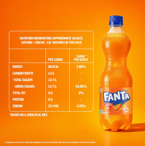 Fanta Orange Soft Drink - 1.25 L