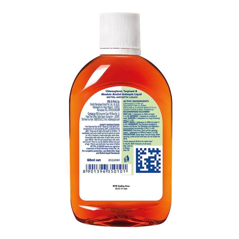 Dettol Antiseptic Liquid – 60 ml | Original Antiseptic Disinfectant