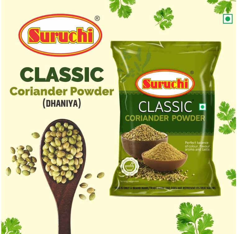 Suruchi Classic Gold Coriander (Dhaniya) Powder – 500 g